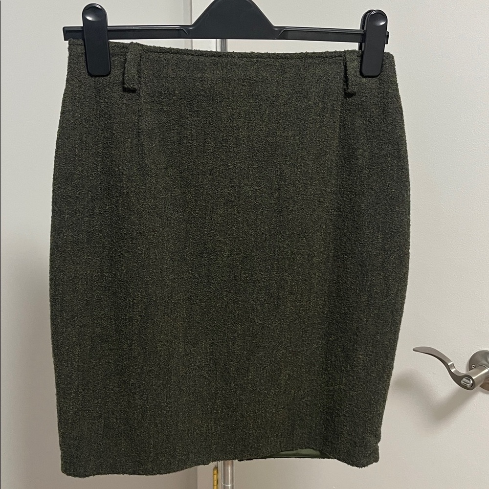 Elegant Dark green  Pencil Skirt